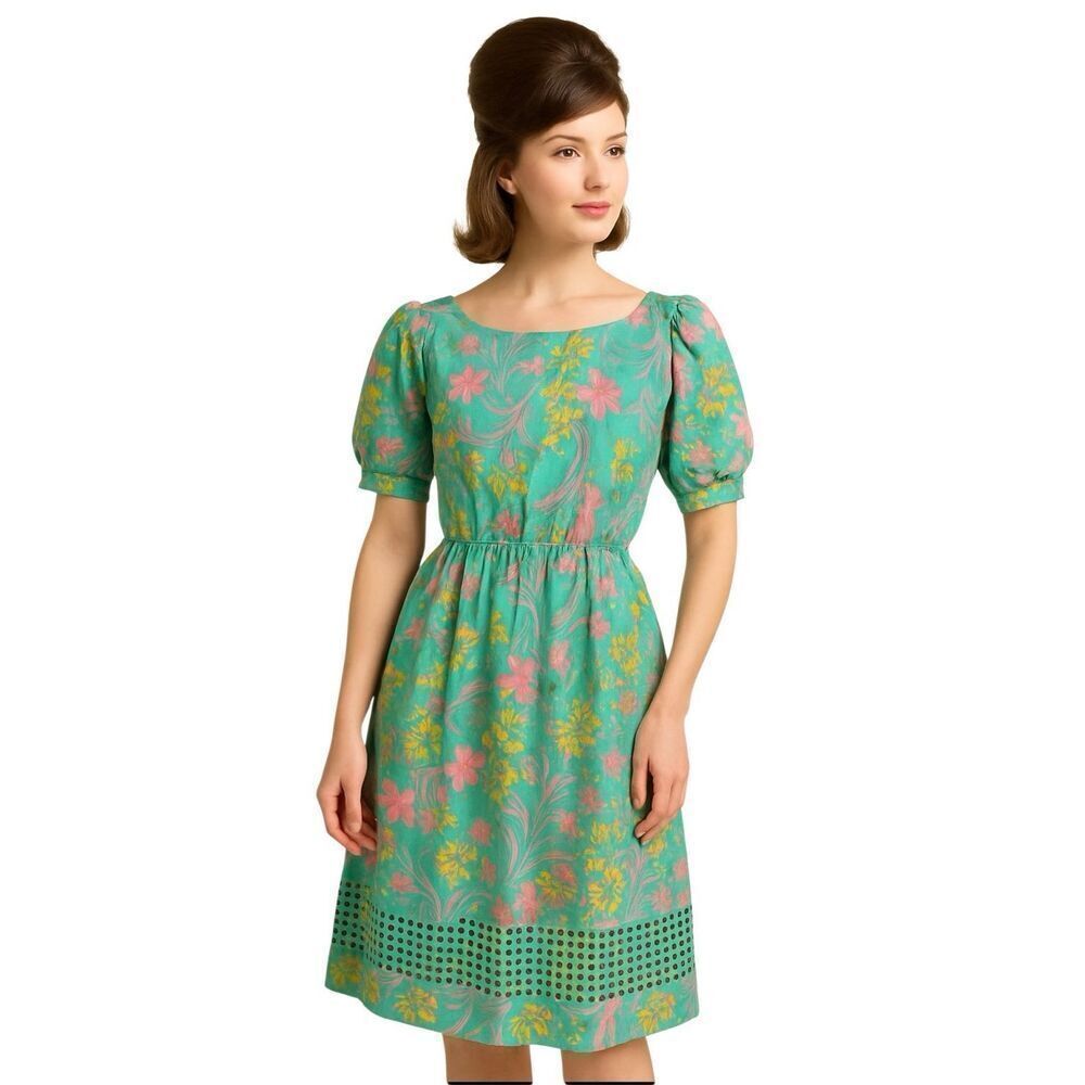 Vintage “The Lily” Lily Pulitzer floral dress sz XS-S